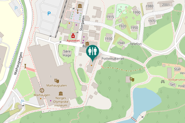 Map showing location of Bankgata Toilet