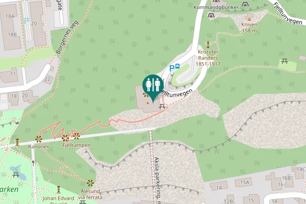 Map showing location of Fjelltunvegen 250 Toilet