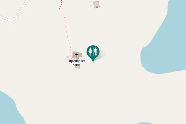 Map showing location of Ifjordfjellet kapell