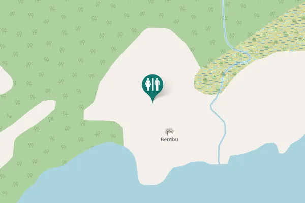 Map showing location of Bergbu