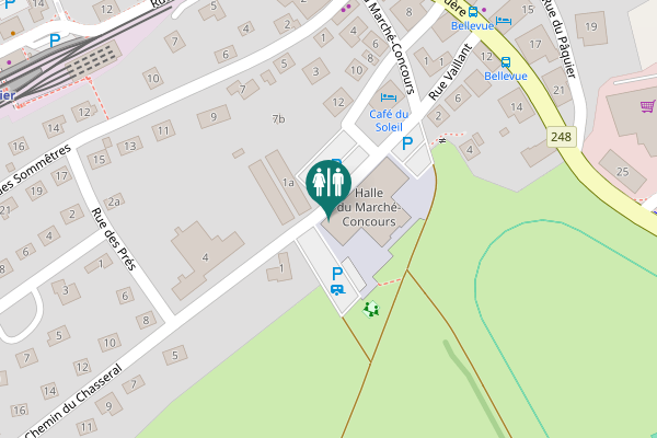Map showing location of 1 Toilet