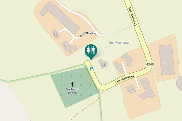 Map showing location of Sør-Varhaug 63 Toilet