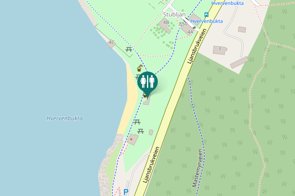 Map showing location of Ljansbrukveien 6 Toilet