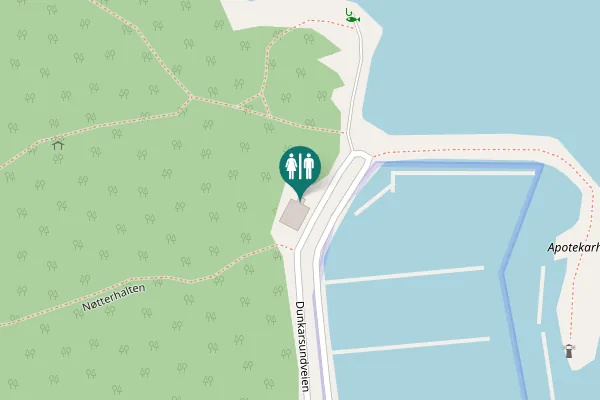 Map showing location of Dunkarsundveien Toilet