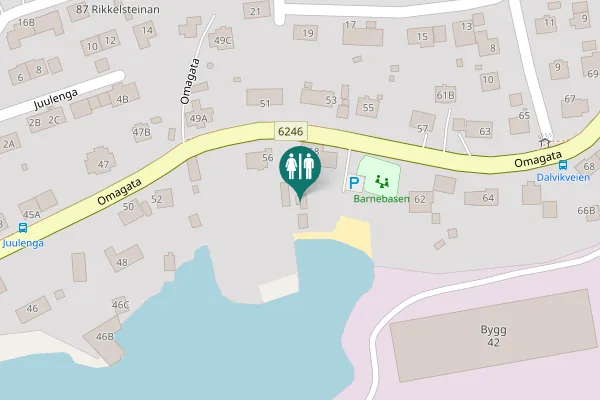 Map showing location of Omagata 58 Toilet