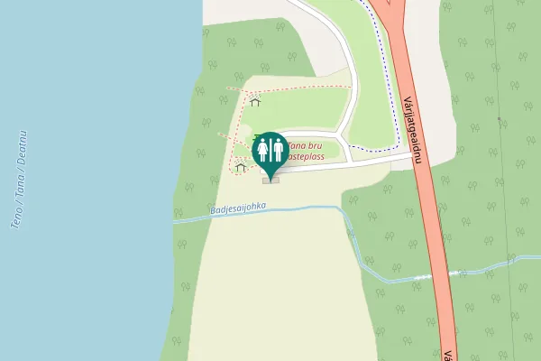 Map showing location of Deanugeaidnu Toilet