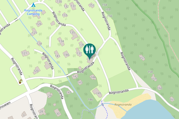 Map showing location of Rognstranda 138 Toilet