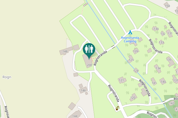 Map showing location of Rognstranda 200 Toilet