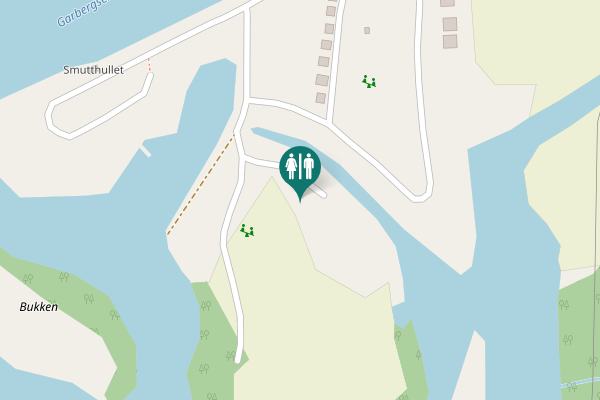 Map showing location of Selbuvegen 1097 Toilet