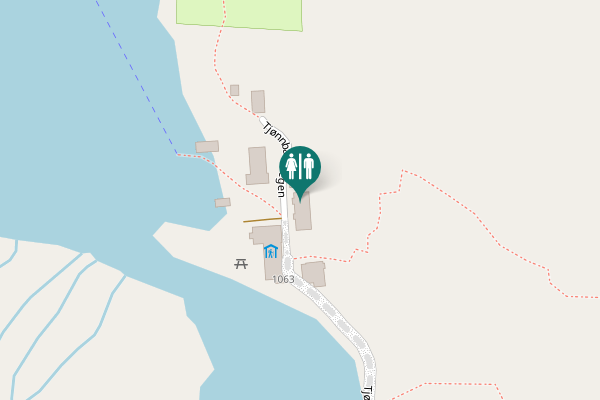 Map showing location of Tjønnbakkvegen Toilet