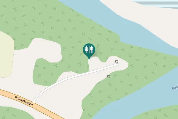 Map showing location of Polmakelv bru Toilet