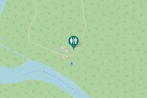 Map showing location of Vei 1026 590 Toilet