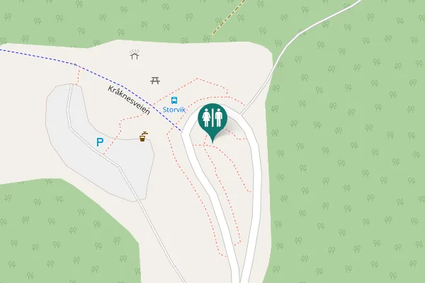Map showing location of Alta Toilet