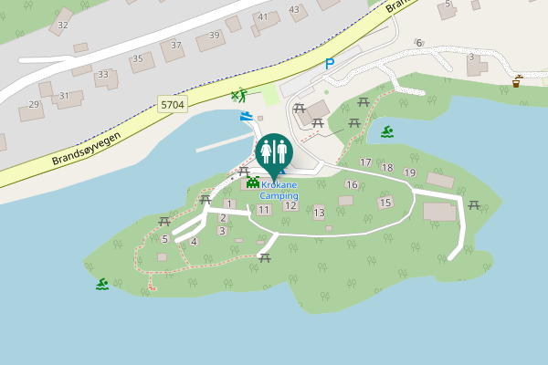 Map showing location of Brandsøyvegen 1 Toilet