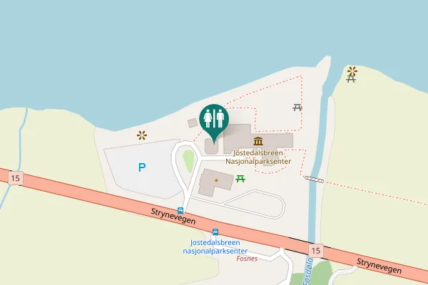 Map showing location of Strynevegen 1938 Toilet