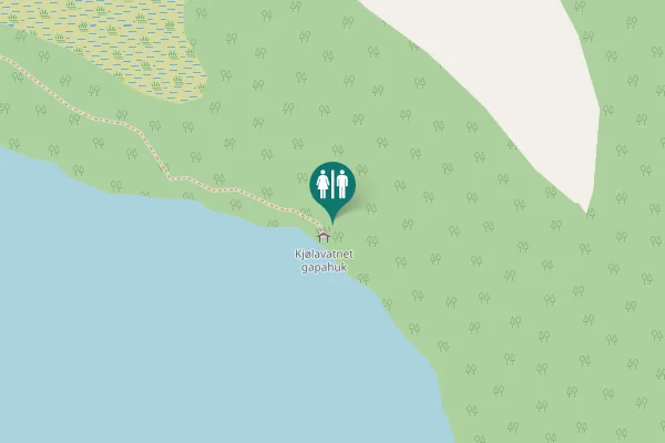 Map showing location of Hustadvika Toilet