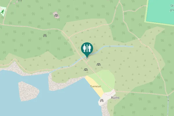 Map showing location of Tuenesvegen 200 Toilet