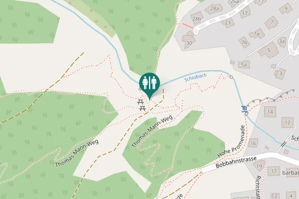 Map showing location of Thomas-Mann-Weg Toilet