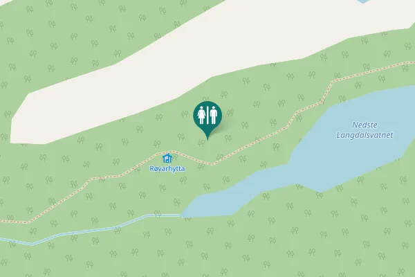 Map showing location of Vestnes Toilet