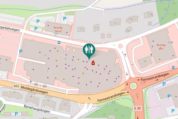 Map showing location of Lingedalsvegen 13 Toilet