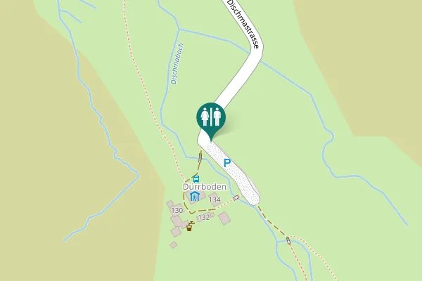 Map showing location of Dischmastrasse 128 Toilet