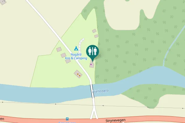 Map showing location of Strynevegen 10 Toilet