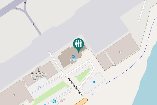 Map showing location of Finnmarksveien 78 Toilet