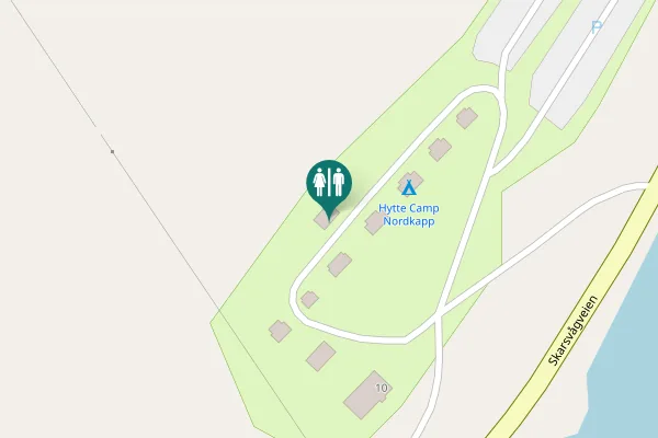Map showing location of Skarsvågveien 10 Toilet
