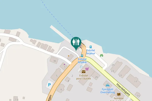 Map showing location of 63 Toilet