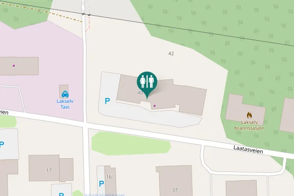 Map showing location of Laatasveien 40 Toilet
