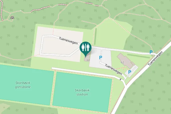 Map showing location of Tuenesvegen 60 Toilet