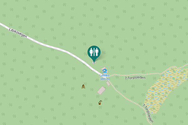Map showing location of Libikovegen 32 Toilet