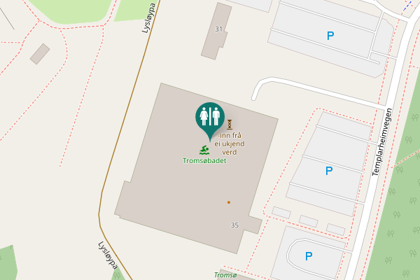 Map showing location of Templarheimvegen 35 Toilet