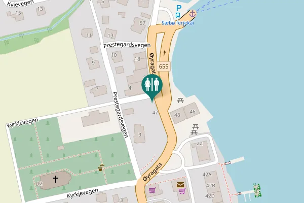 Map showing location of Prestegardsvegen 4 Toilet