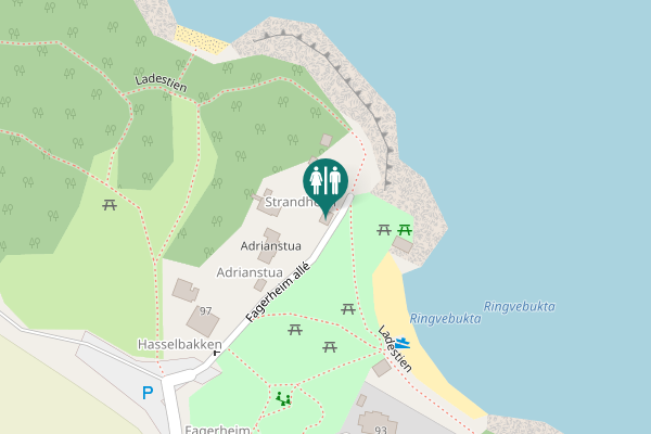 Map showing location of Fagerheim allé 101 Toilet