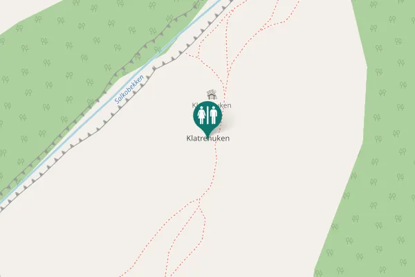 Map showing location of Klatrehuken