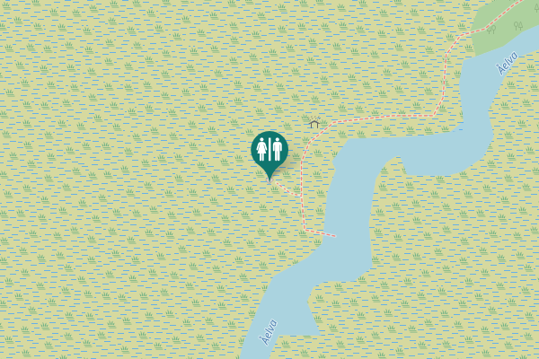 Map showing location of Roksdalsveien Toilet