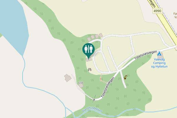 Map showing location of Tittelsnesvegen 698 Toilet