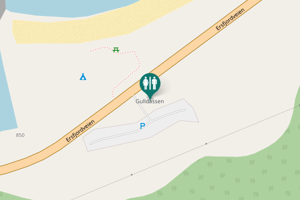 Map showing location of Gulldassen