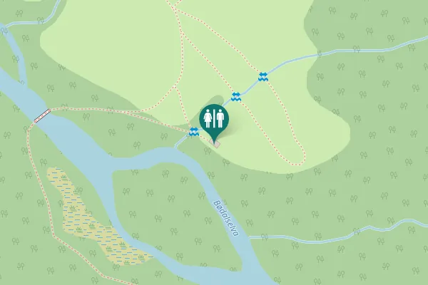 Map showing location of Stryn Toilet