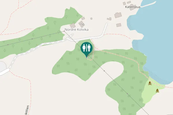 Map showing location of Gløsvågveien 150 Toilet