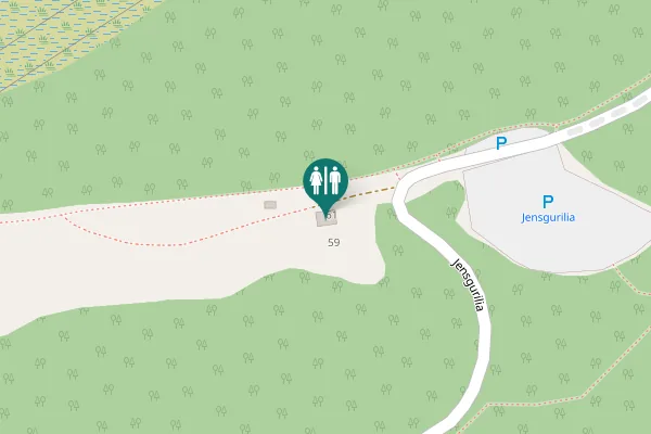 Map showing location of Jensgurilia 61 Toilet