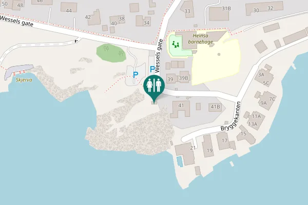 Map showing location of Wessels gate 39 Toilet