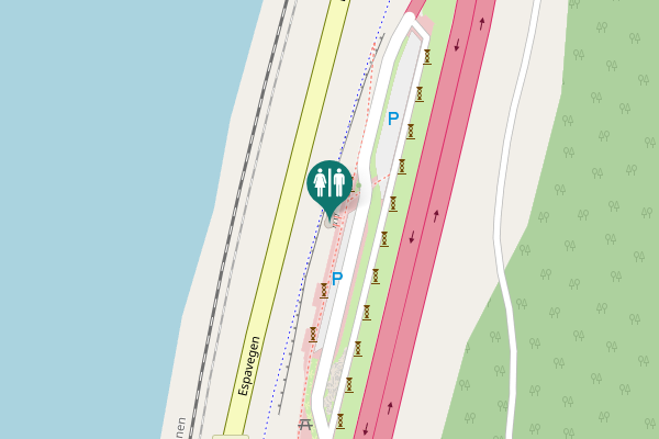 Map showing location of Stange Toilet