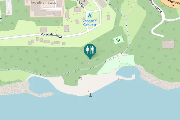 Map showing location of Volsdalsberga 12 Toilet