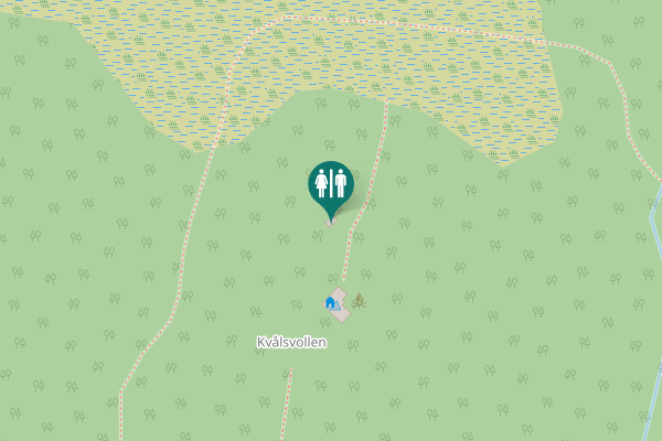 Map showing location of Vassfjellvegen 350 Toilet
