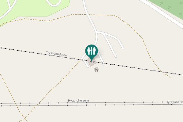 Map showing location of Caravanvegen 131 Toilet