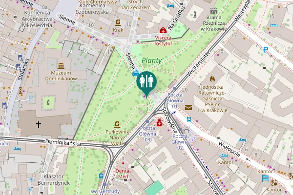 Map showing location of Sienna 19 Toilet