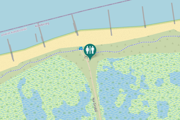 Map showing location of Na Grobli Toilet