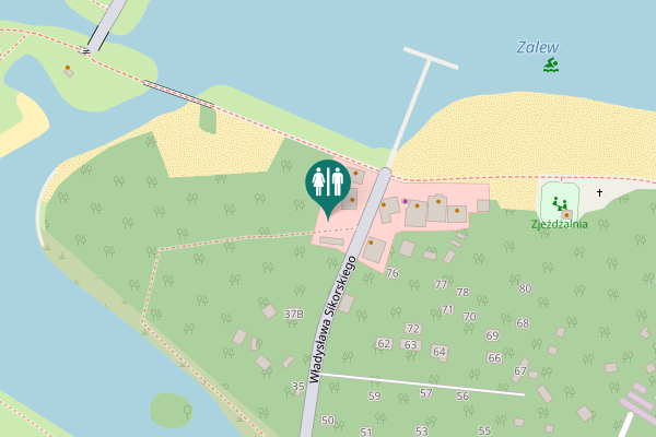 Map showing location of Władysława Sikorskiego 37C Toilet